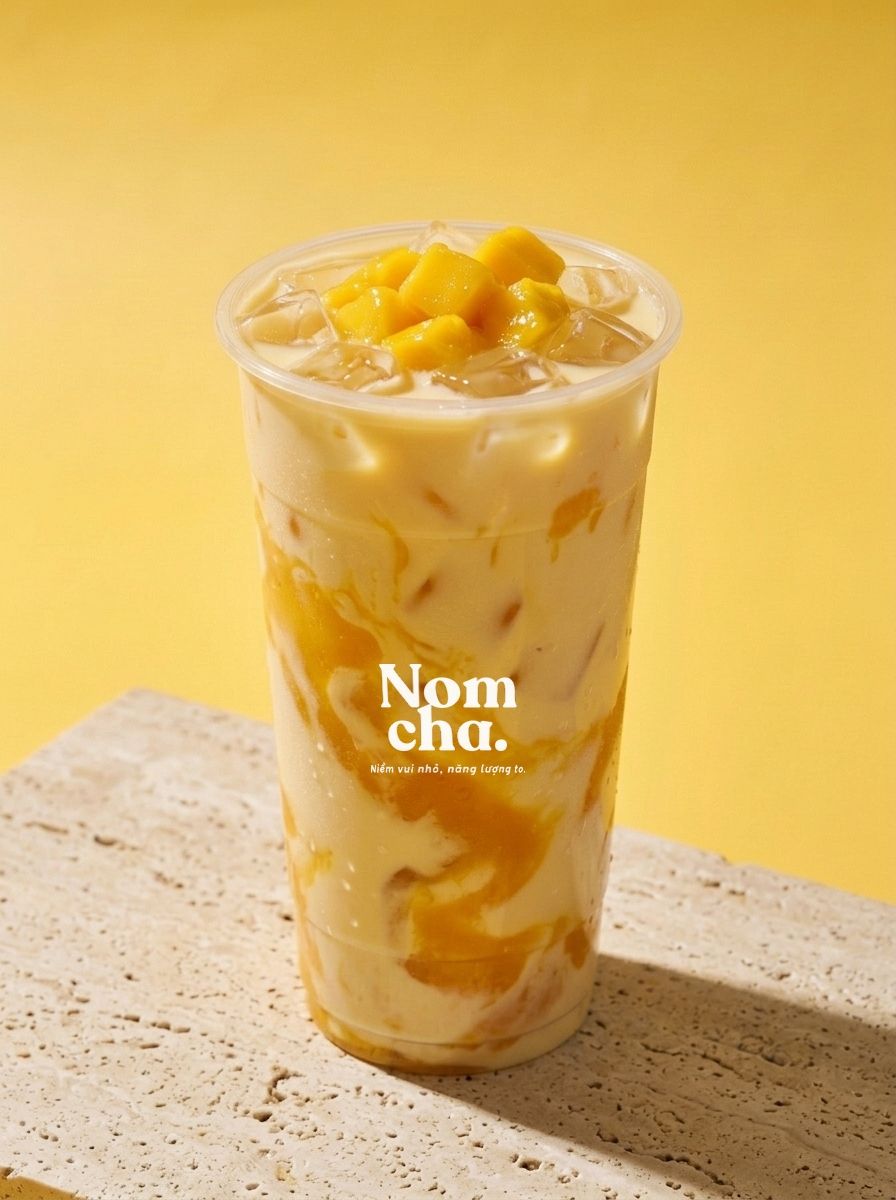 Ly Lục Trà Sữa Xoài (ảnh minh họa)